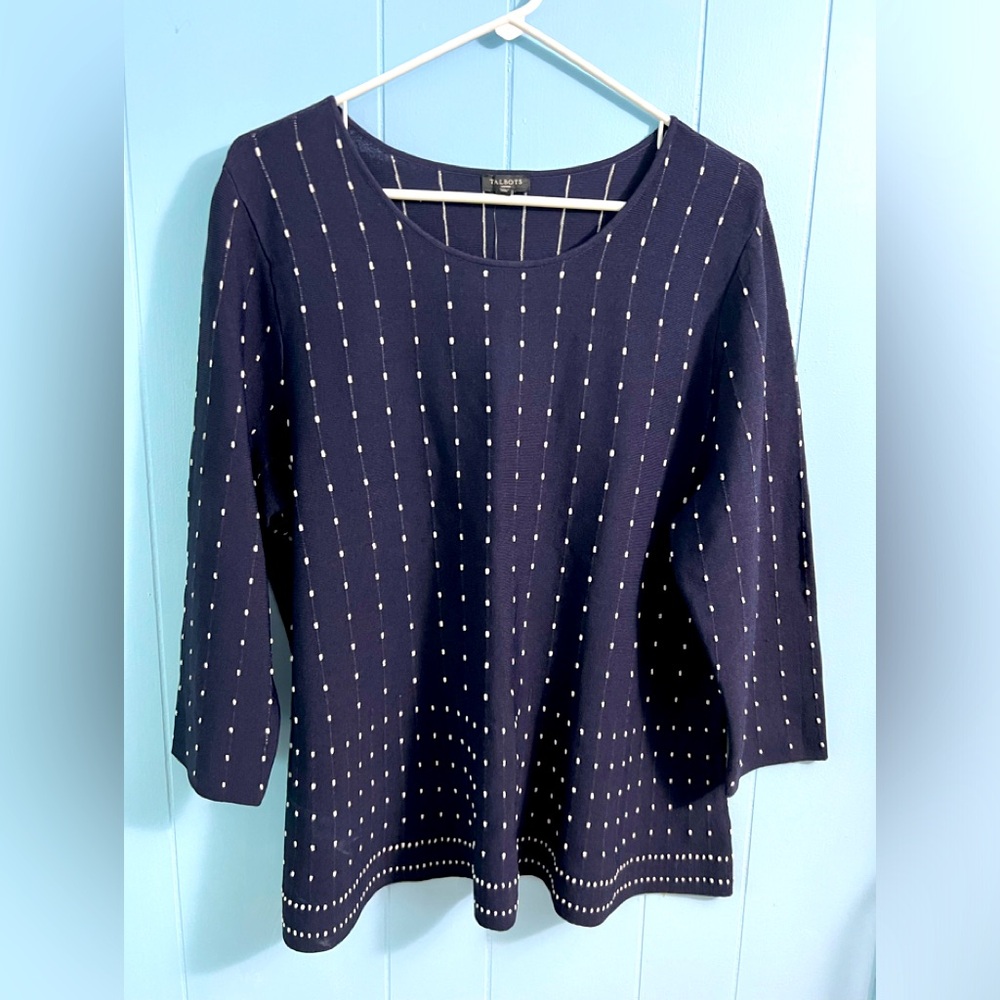 Talbots 1x knit tunic top